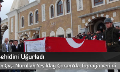 Çorum Şehidini Uğurladı