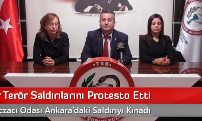 Eczacılar Terör Saldırılarını Protesto Etti