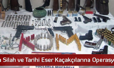 Çorum’da Silah ve Tarihi Eser Kaçakçılarına Operasyon