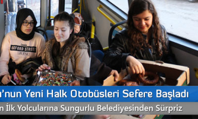 Sungurlu’nun Yeni Halk Otobüsleri Sefere Başladı
