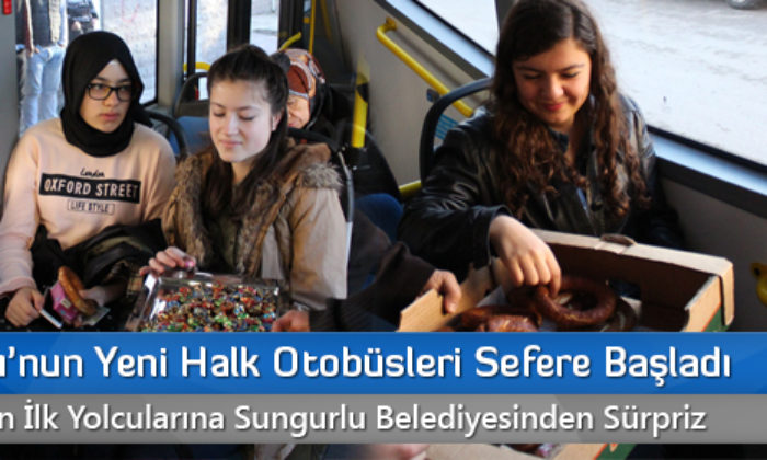 Sungurlu’nun Yeni Halk Otobüsleri Sefere Başladı