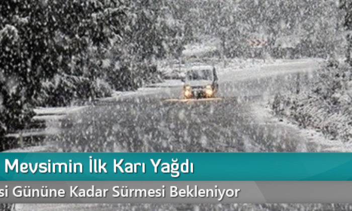 Çorum’a Mevsimin İlk Karı Yağdı