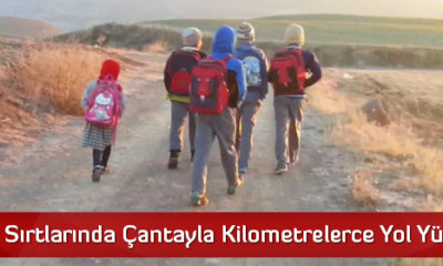 Her Gün Sırtlarında Çantayla Kilometrelerce Yol Yürüyorlar