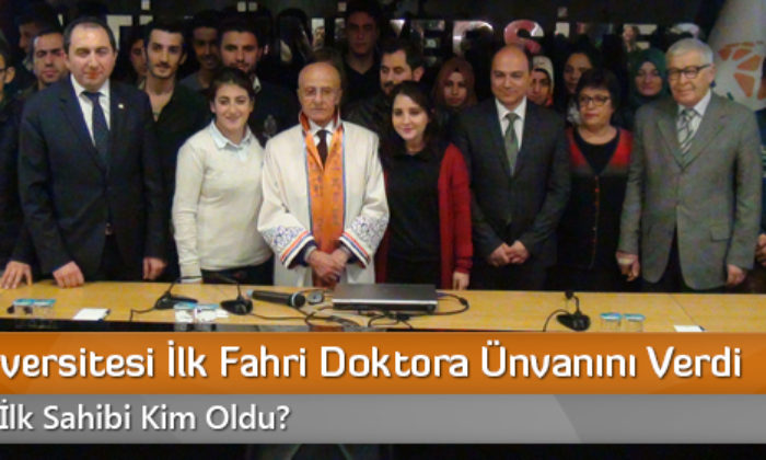 Hitit Üniversitesi İlk Fahri Doktora Ünvanını Verdi