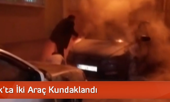 Ulukavak’ta İki Araç Kundaklandı