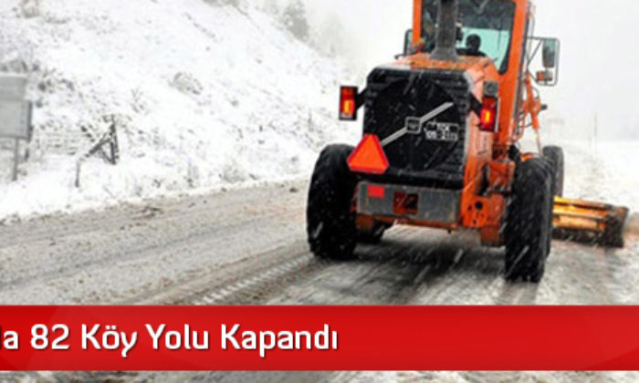 Çorum’da 82 Köy Yolu Kapandı