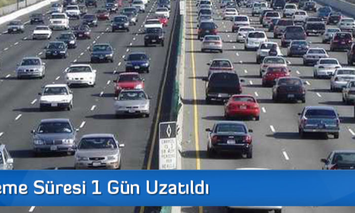 MTV Ödeme Süresi 1 Gün Uzatıldı