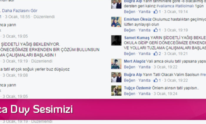 Vali Amca Duy Sesimizi