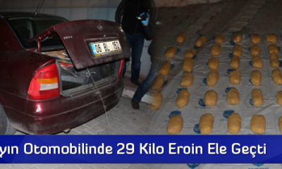 Astsubayın Otomobilinde 29 Kilo Eroin Ele Geçti