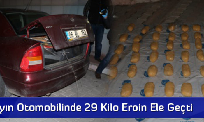 Astsubayın Otomobilinde 29 Kilo Eroin Ele Geçti