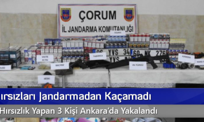 Bakkal Hırsızları Jandarmadan Kaçamadı