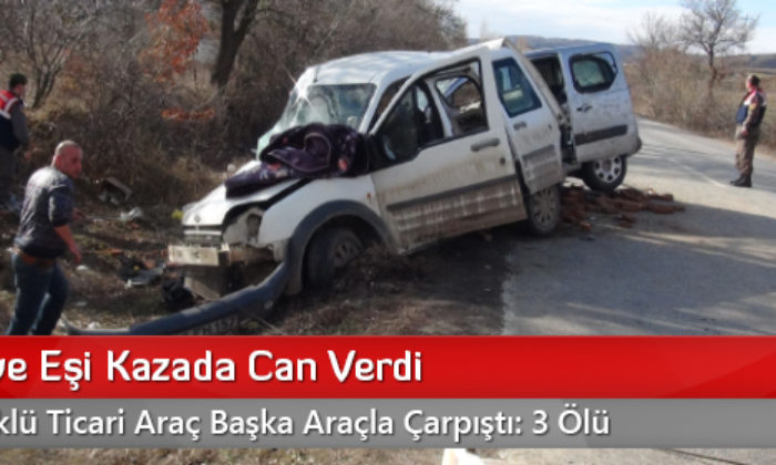 Muhtar ve Eşi Kazada Can Verdi