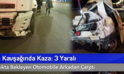 Organize Kavşağında Kaza: 3 Yaralı