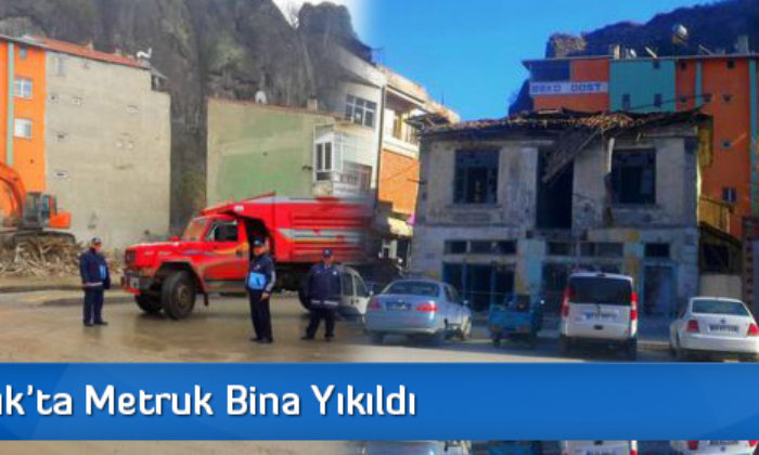 Osmancık’ta Metruk Bina Yıkıldı