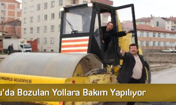 Sungurlu’da Bozulan Yollara Bakım Yapılıyor