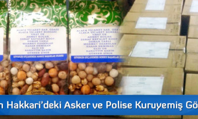 Alaca’dan Hakkari’deki Asker ve Polise Kuruyemiş Gönderildi