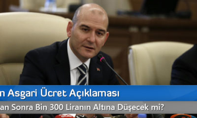 Bakandan Asgari Ücret Açıklaması