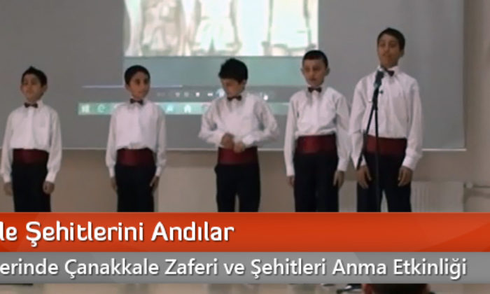 Çanakkale Şehitlerini Andılar