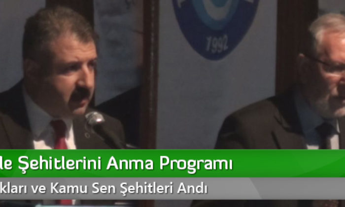 Çanakkale Şehitlerini Anma Programı