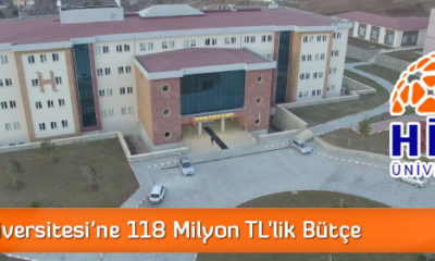 Hitit Üniversitesi’ne 118 Milyon TL’lik Bütçe