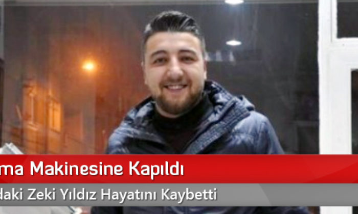 Yem Karma Makinesine Kapıldı