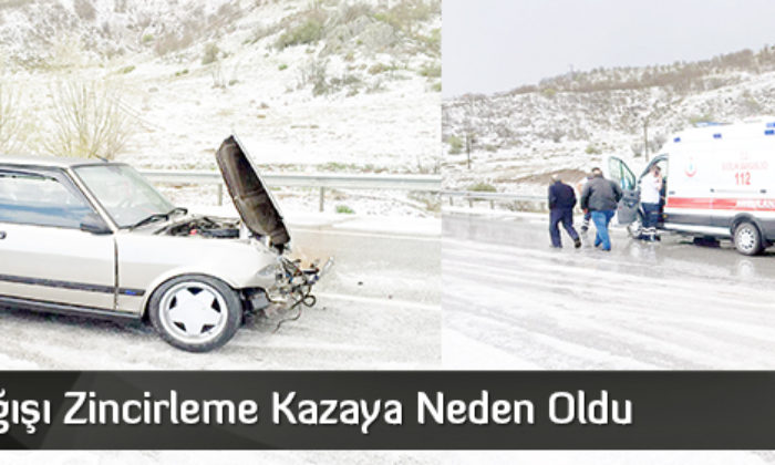 Dolu Yağışı Zincirleme Kazaya Neden Oldu
