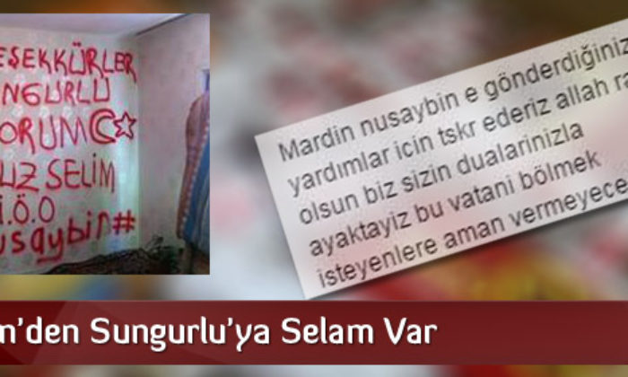 Güneydoğu’dan Sungurlu’ya Teşekkür