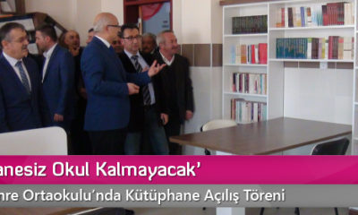 ‘Kütüphanesiz Okul Kalmayacak’