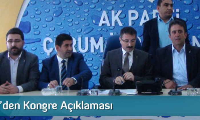 AK Parti’den Kongre Açıklaması