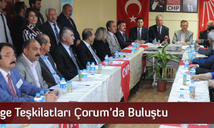 CHP Bölge Teşkilatları Çorum’da Buluştu
