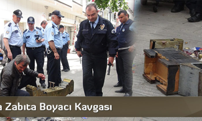 Çorum’da Zabıta Boyacı Kavgası