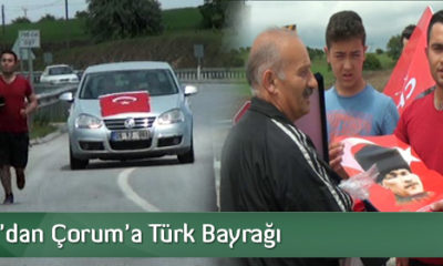 Samsun’dan Çorum’a Türk Bayrağı