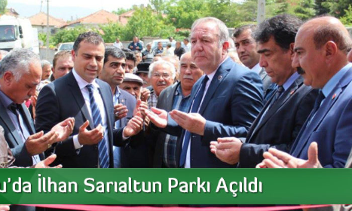 Sungurlu’da İlhan Sarıaltun Parkı Açıldı