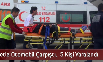 Terminal Kavşağına Kaza,  5 Kişi Yaralandı
