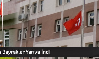 Çorum’da Bayraklar Yarıya İndirildi