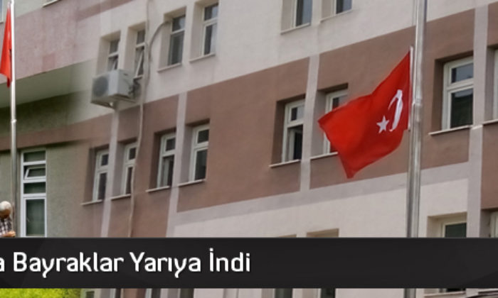 Çorum’da Bayraklar Yarıya İndirildi