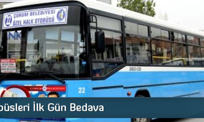 Halk Otobüsleri İlk Gün Bedava