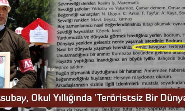 Şehit, Teröristsiz Bir Dünya Dilemiş