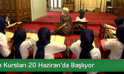 Yaz Kuran Kursları 20 Haziran’da Açılacak