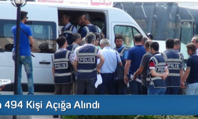 Çorum’da 494 Kişi Açığa Alındı