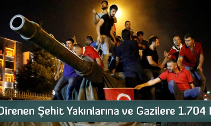 Şehit Yakınlarına Ve Gazilere 1.704 Lira Maaş