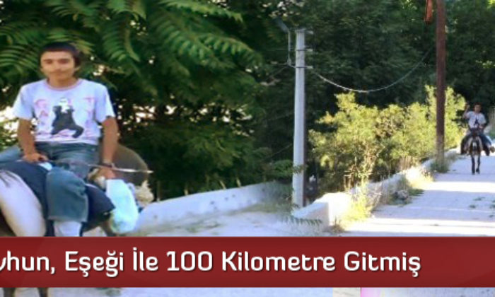 Eşekle Şehirlerarası Yolculuk Yaptı