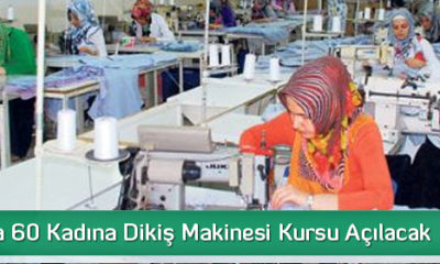 60 Kadına Dikiş Makinesi Kursu