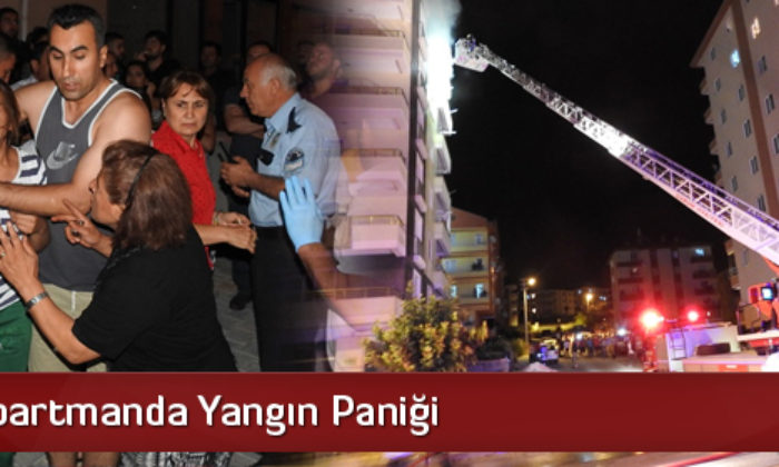7 Katlı Apartmanda Yangın Paniği