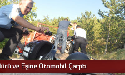 Polis Müdürü ve Eşine Otomobil Çarptı