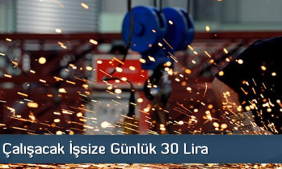 Sanayide Çalışacak İşsize Günlük 30 Lira