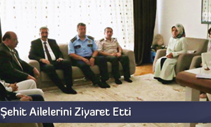 Vali Kılıç, Şehit Ailelerini Ziyaret Etti