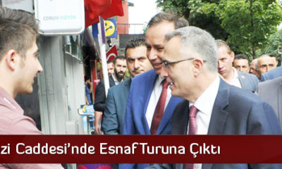 Bakan Gazi Caddesi’nde Esnaf Turuna Çıktı