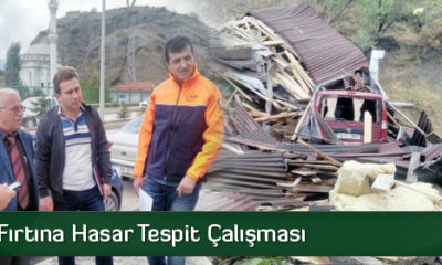 İskilip’te Fırtına Hasar Tespit Çalışması