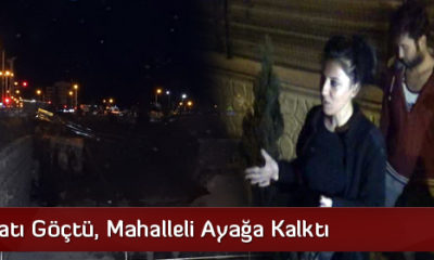 Yurt İnşaatı Göçtü, Mahalleli Ayağa Kalktı